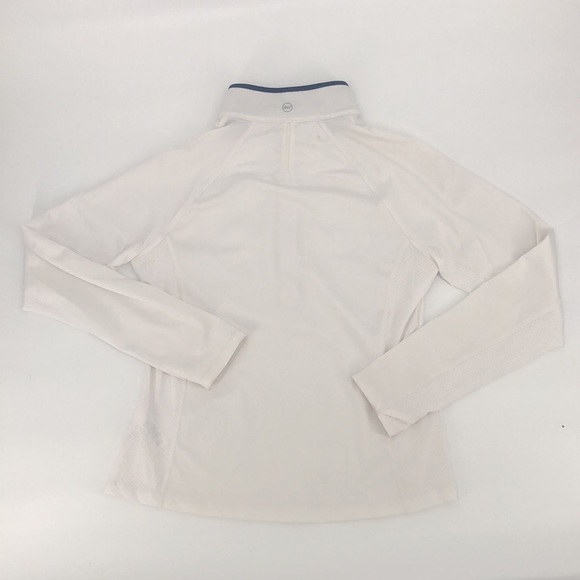 Vineyard Vines Women's Solid 1/2-Zip - White Cap - Medium - Picture 6 of 7